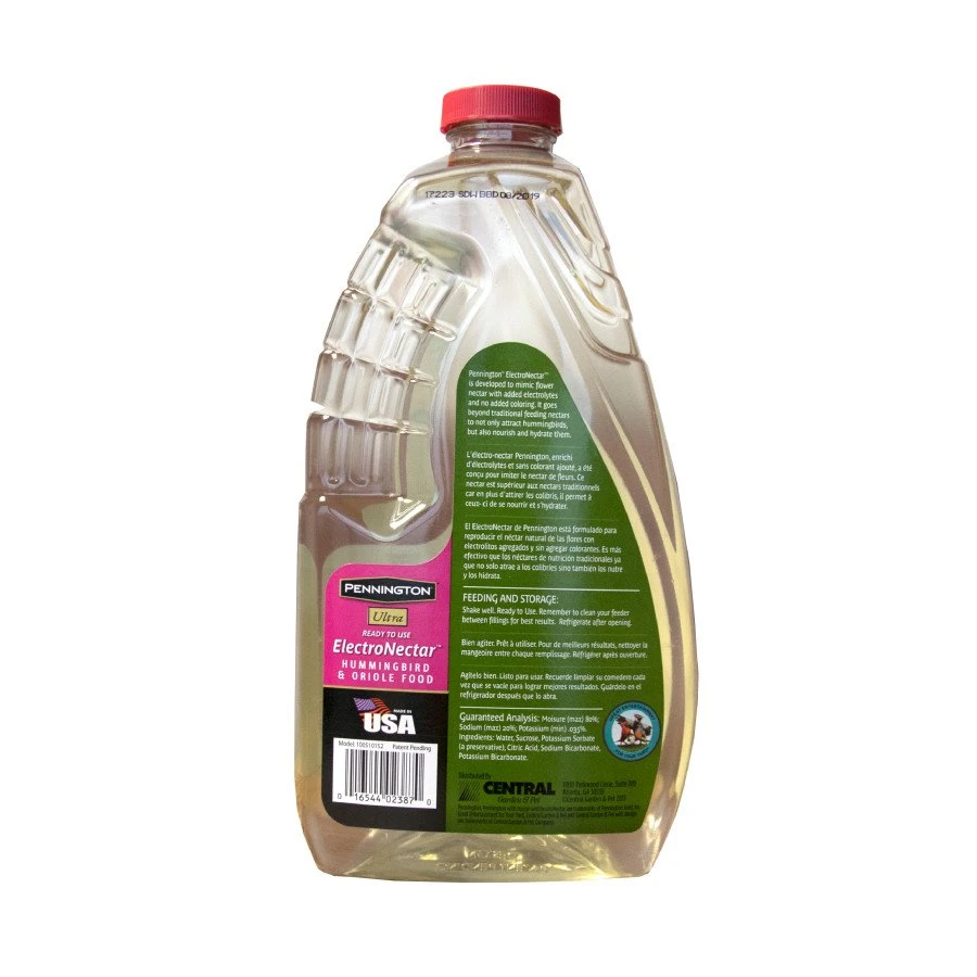 Pennington ElectroNectar Hummingbird Food Ready To Use Clear 64oz 2 Pennington ElectroNectar Hummingbird Food Ready To Use Clear 64oz - Image 2