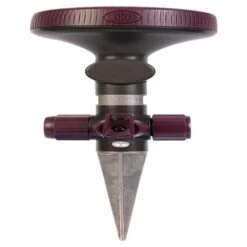 Gilmour Pivoting Swivel Pattern Sprinkler With Metal Spike Base Eggplant