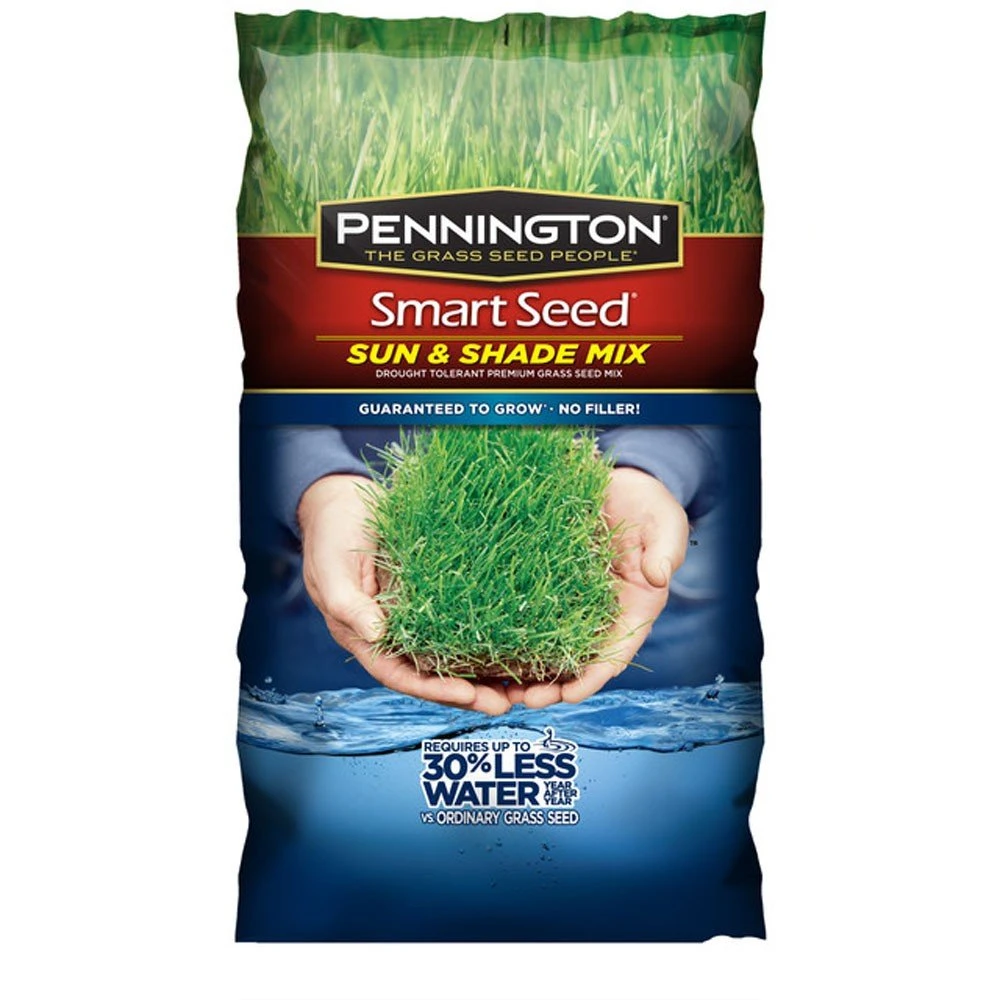 Pennington Smart Seed Sun & Shade Mix Grass Seed Powder Coated 3lb 1 Pennington Smart Seed Sun & Shade Mix Grass Seed Powder Coated 3lb