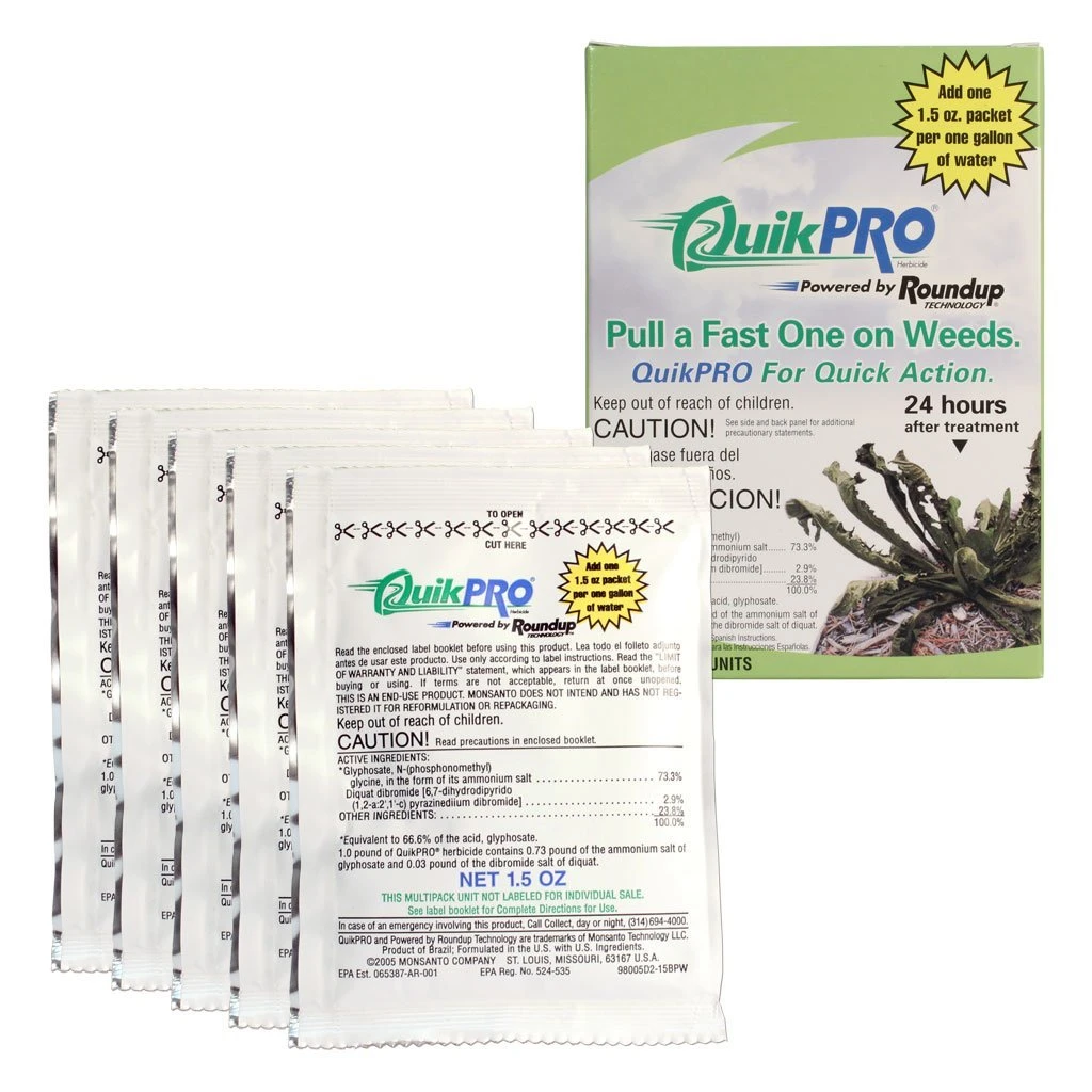 Roundup Quick Pro 1 Box Makes 5 Gallons-6 Boxes 1 Roundup Quick Pro 1 Box Makes 5 Gallons-6 Boxes
