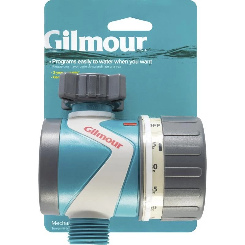 Gilmour Mechanical Single Outlet Watering Timer With Auto Shut-Off 1 Gilmour Mechanical Single Outlet Watering Timer With Auto Shut-Off