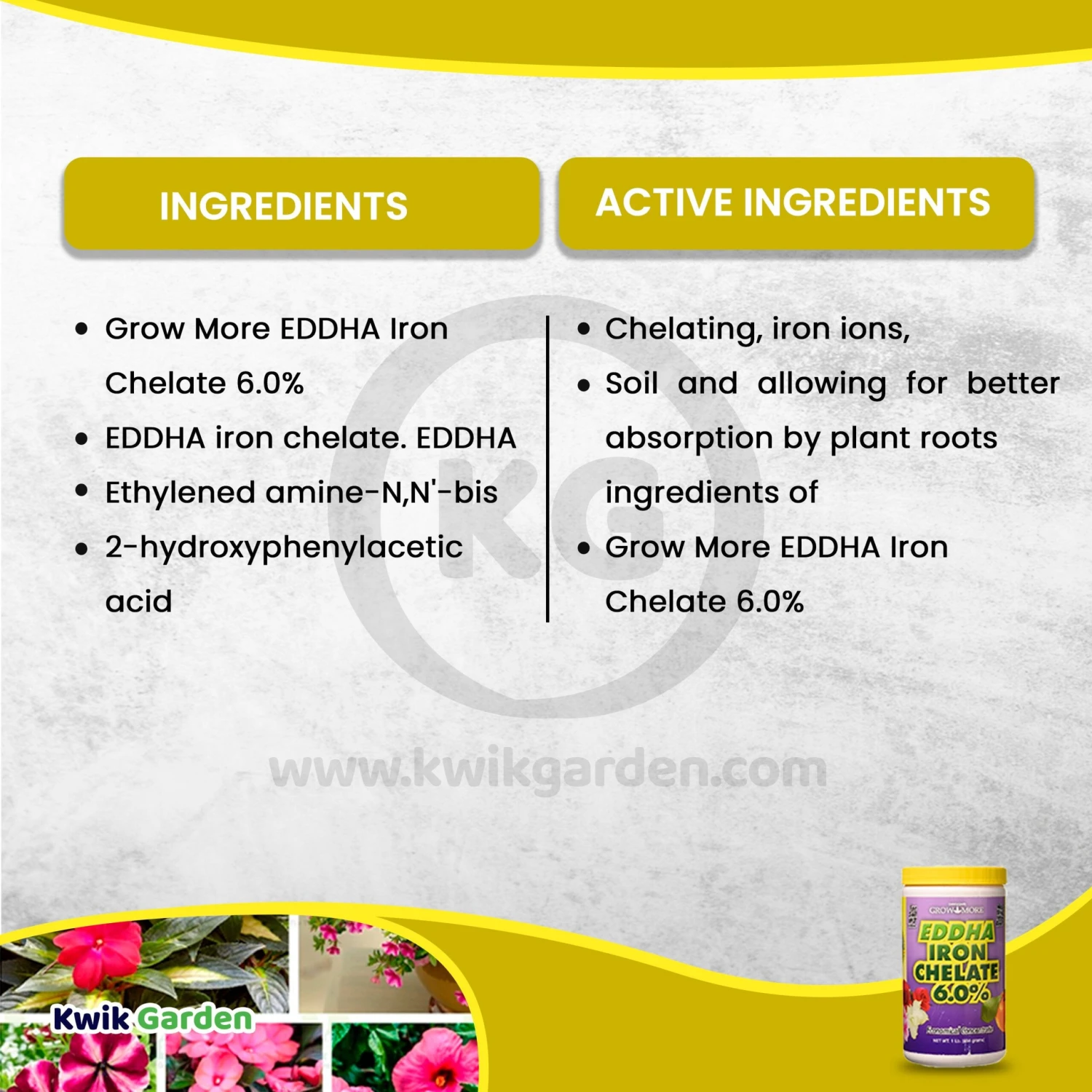 Grow More EDDHA Iron Chelate 6.0% 1lb 6 Grow More EDDHA Iron Chelate 6.0% 1lb - Image 6