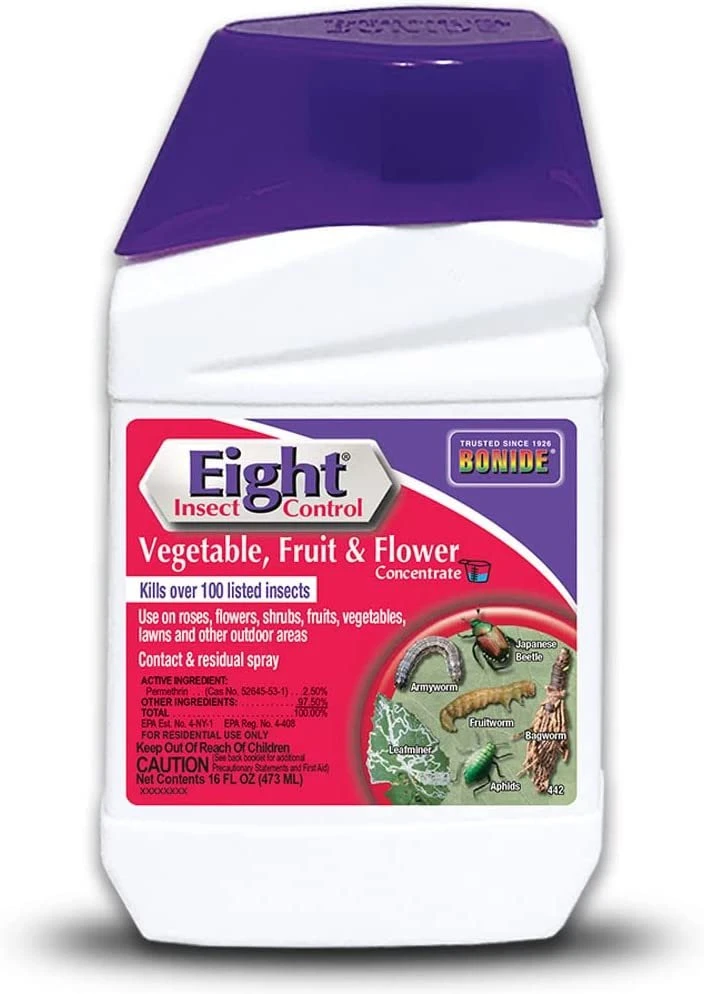 Bonide Eight Vegetable, Fruit & Flower Insect Control - 16oz - Concentrate 1 Bonide Eight Vegetable, Fruit & Flower Insect Control - 16oz - Concentrate