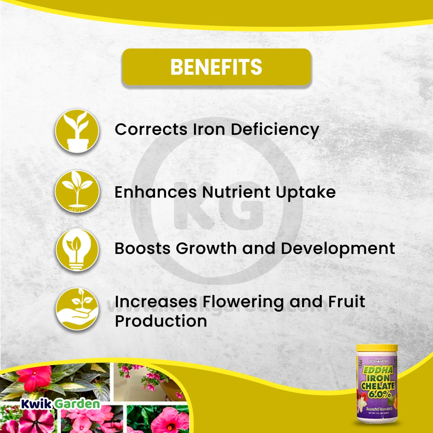 Grow More EDDHA Iron Chelate 6.0% 1lb 4 Grow More EDDHA Iron Chelate 6.0% 1lb - Image 4