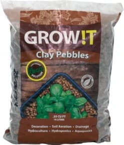 Hydrofarm Grow!t Clay Pebbles 10ltr