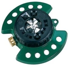 Dramm Colorstorm Turret 9-Pattern Sprinkler Green