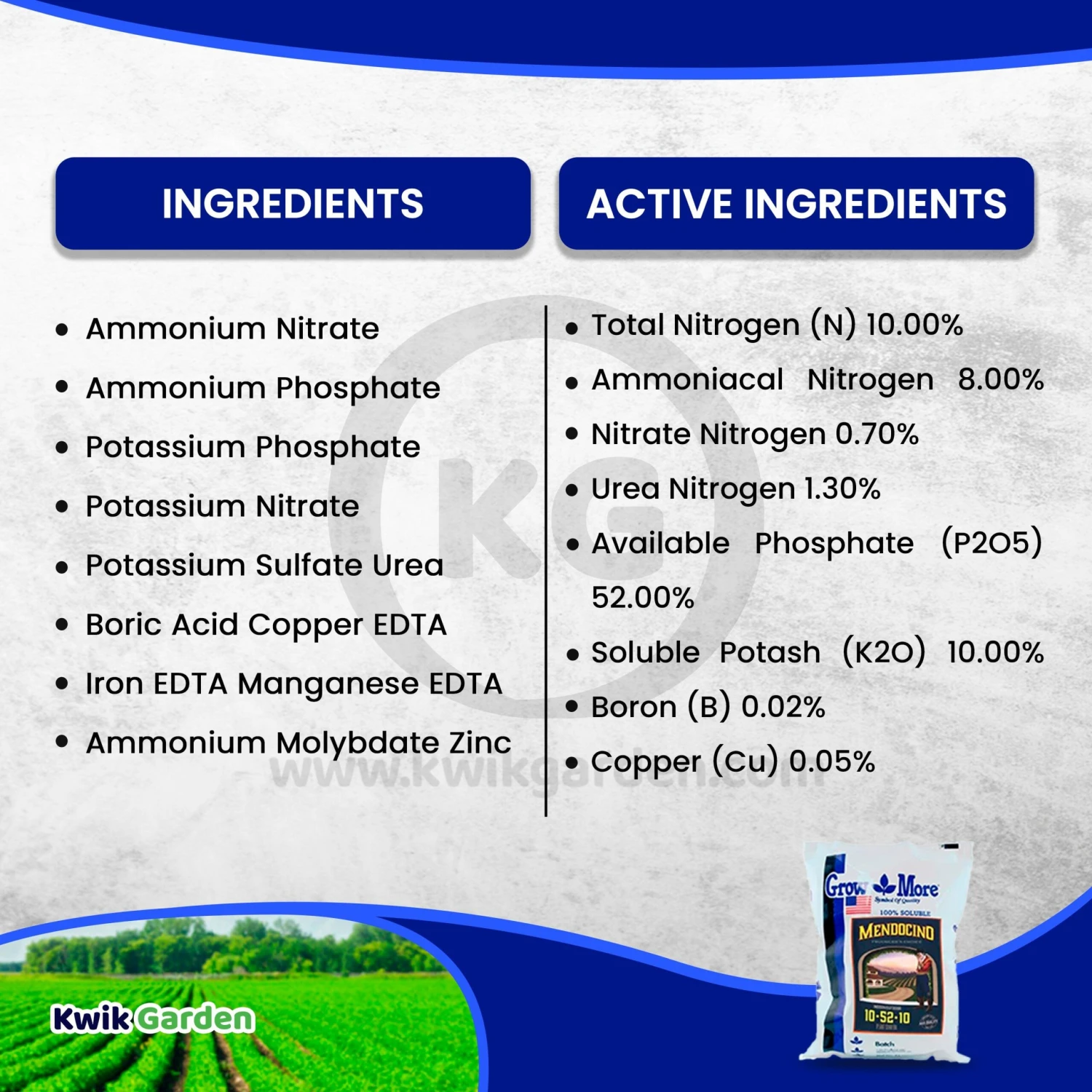 Grow More High Bloom Soluble Fertilizer Concentrate 10-52-10 25Lb 6 Grow More High Bloom Soluble Fertilizer Concentrate 10-52-10 25Lb - Image 6