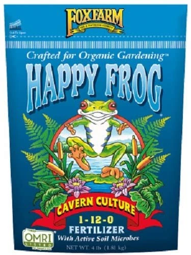 Foxfarm OMRI Happy Frog Cavern Culture Fertilizer 1-12-0 4 Lb. Bag 1 Foxfarm OMRI Happy Frog Cavern Culture Fertilizer 1-12-0 4 Lb. Bag