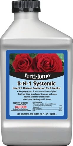 Fertilome 2-N-1 Systemic Insecticide & Fungicide Drench - 32oz - Concentrate - Treats 16 Roses Or 200sq Ft