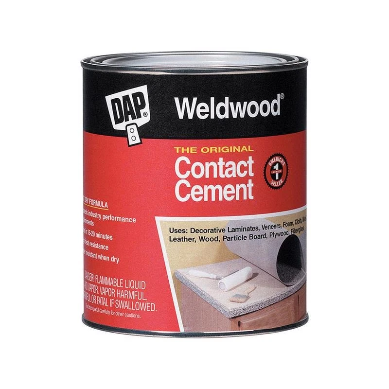 DAP Weldwood High Strength Rubber Contact Cement 1 Pt 1 DAP Weldwood High Strength Rubber Contact Cement 1 Pt