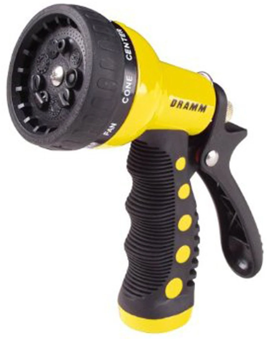 Dramm Touch 'n Flow Revolver™ 9-pattern Spray Gun Yellow 1 Dramm Touch 'n Flow Revolver™ 9-pattern Spray Gun Yellow
