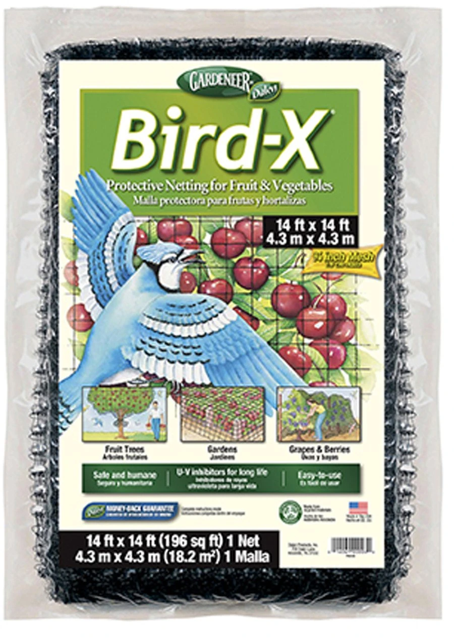 Dalen Gardeneer Bird-x Protective Netting Black 14ftx14 Ft 1 Dalen Gardeneer Bird-x Protective Netting Black 14ftx14 Ft