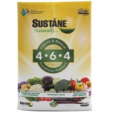 Sustane 4-6-4 Flower Vegetable Plant Food - 20lb - OMRI Listed 1 Sustane 4-6-4 Flower Vegetable Plant Food - 20lb - OMRI Listed