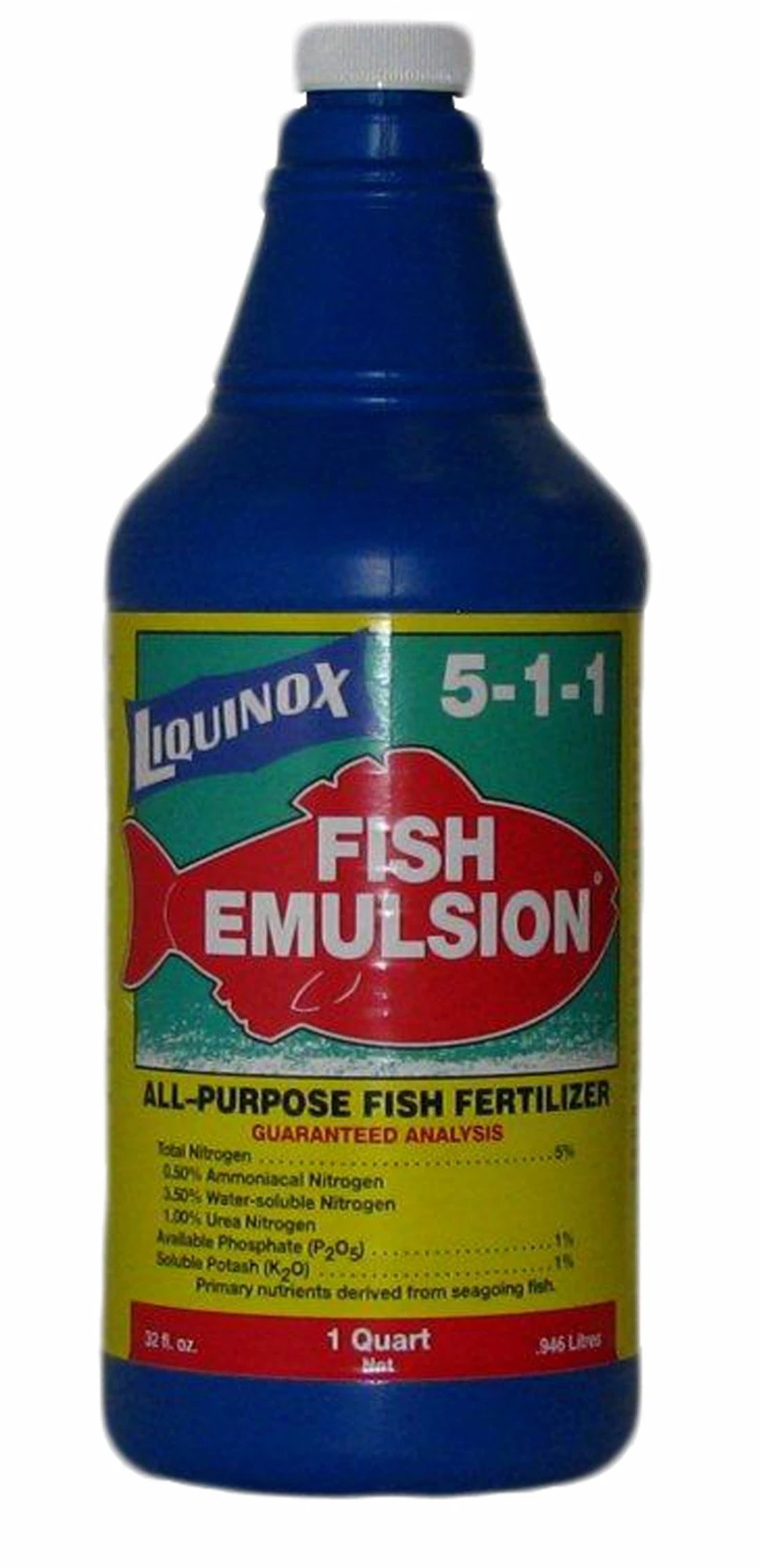 Liquinox Fish Emulsion All Purpose Fertilizer 5-1-1 ,32 Fl Oz 1 Liquinox Fish Emulsion All Purpose Fertilizer 5-1-1 ,32 Fl Oz