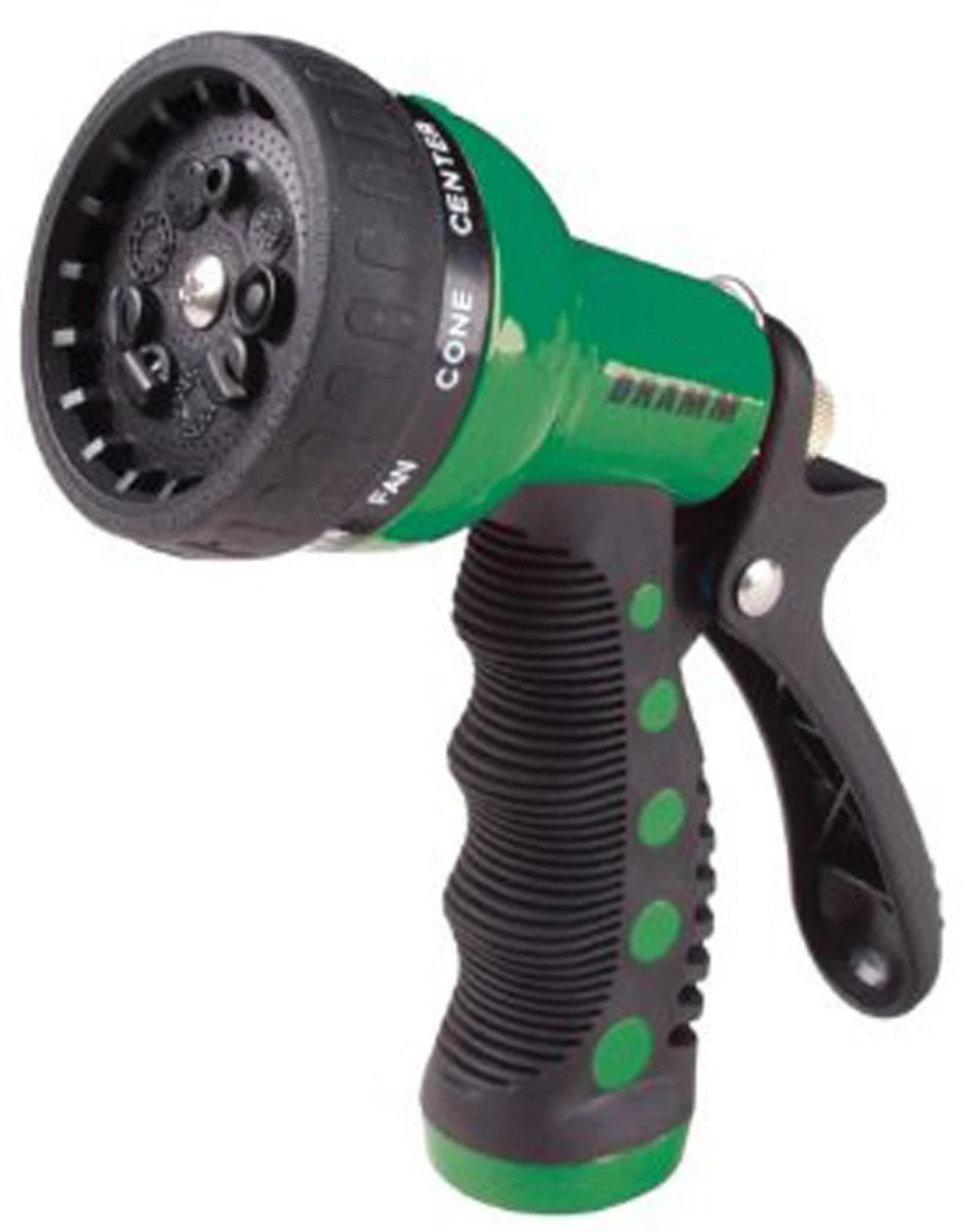 Dramm Touch 'n Flow Revolver™ 9-pattern Spray Gun Green 1 Dramm Touch 'n Flow Revolver™ 9-pattern Spray Gun Green