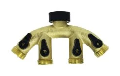Gilmour Pro Brass Quad Shut-Off Valve