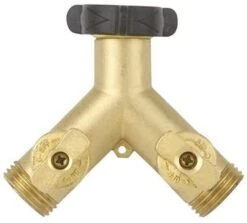 Gilmour High Flow Brass Dual Shut-Off Valve