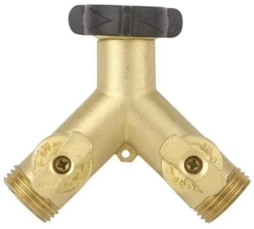Gilmour High Flow Brass Dual Shut-Off Valve 1 Gilmour High Flow Brass Dual Shut-Off Valve
