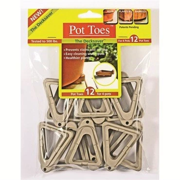 Bosmere Plant Stand Pot Toes - 12pk - Bag - Light Grey - Supports 4 Pots 1 Bosmere Plant Stand Pot Toes - 12pk - Bag - Light Grey - Supports 4 Pots