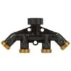 Gilmour Heavy Duty Brass Quad Shut-Off Valve