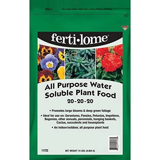 Fertilome All Purpose Water Soluble Plant Food 20-20-20 - 15 Lb 1 Fertilome All Purpose Water Soluble Plant Food 20-20-20 - 15 Lb