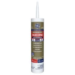 GE Advanced White Silicone 2 Kitchen And Bath Caulk Sealant 10.1 Oz